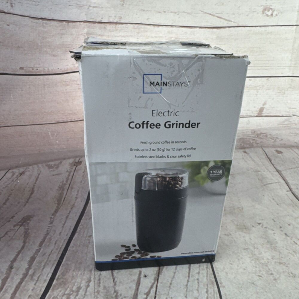 Mainstays Electric Coffee Grinder Coffee Bean Grinder Stainless Steel Blades